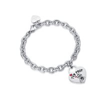 Bracciale Luca Barra Donna Script in Acciaio BK1926 - BK1926